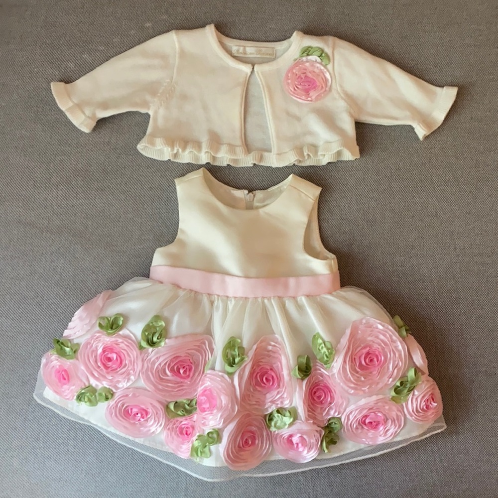 3-6 M baby girl special occasion Easter dress